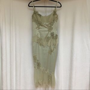 Custom made seafoam green cocktail dress